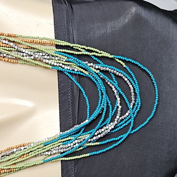 LIA SOPHIA LAKEVIEW RETIRED NECKLACE MULTI-STRAND - Picture 2 of 8